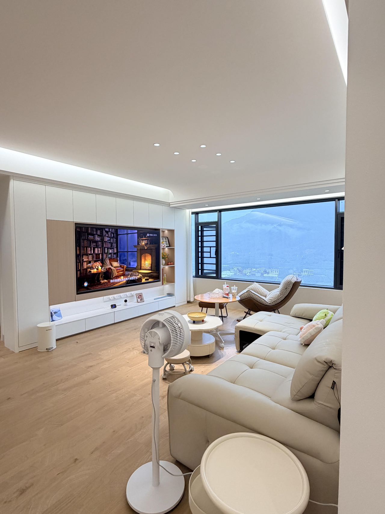 Light Wood-Effect Flooring Throughout a Home — Living and Dining | Wood Tones and Open Space