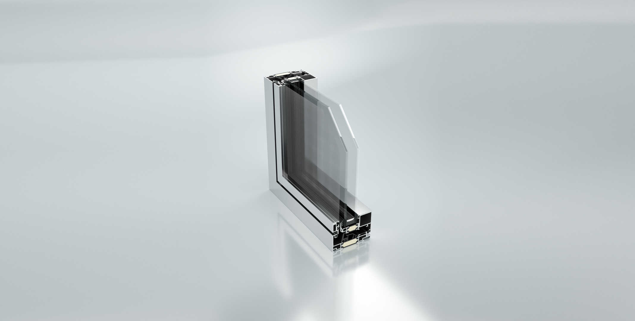 Slim Frame Inward-Opening Window with Integrated Screen main image with features