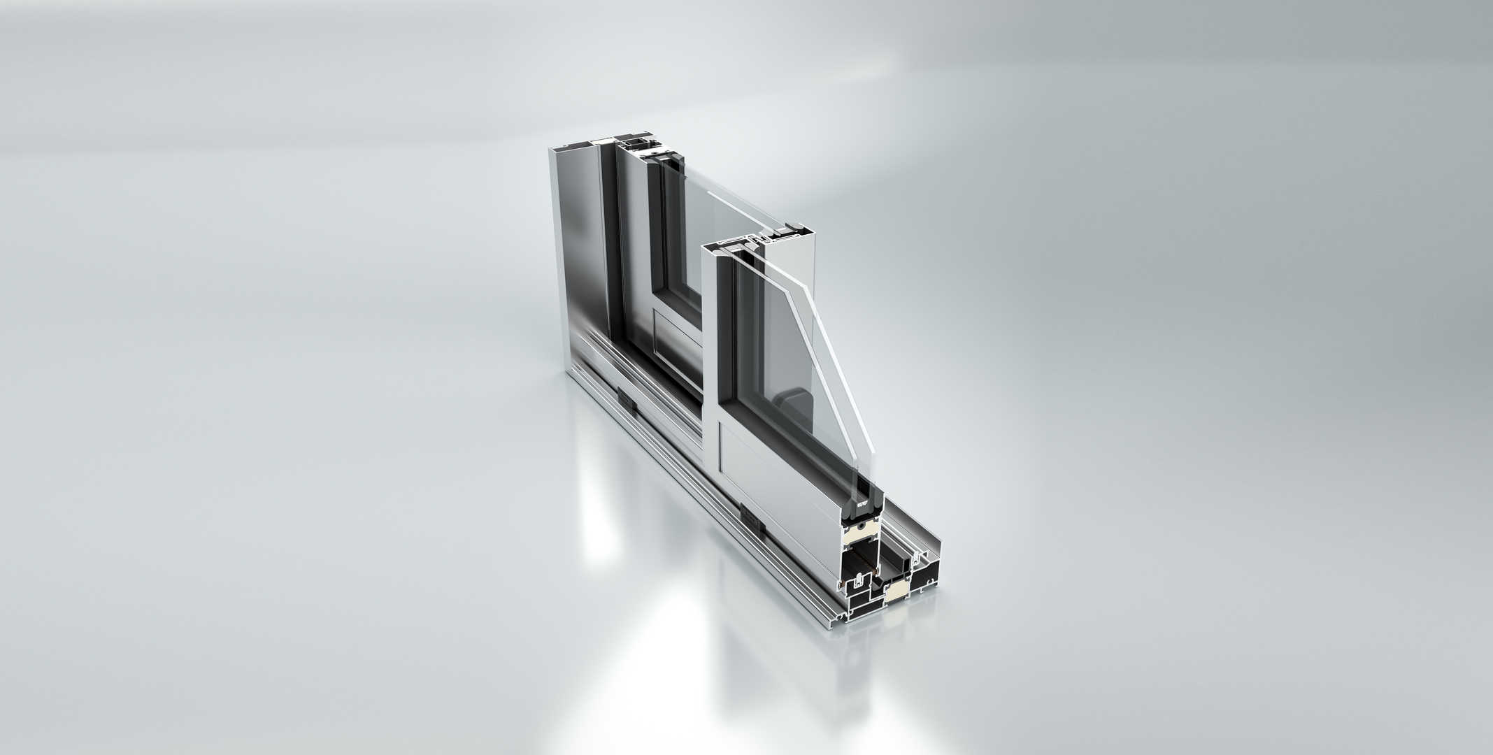 Slim Frame Sliding Window main image with features